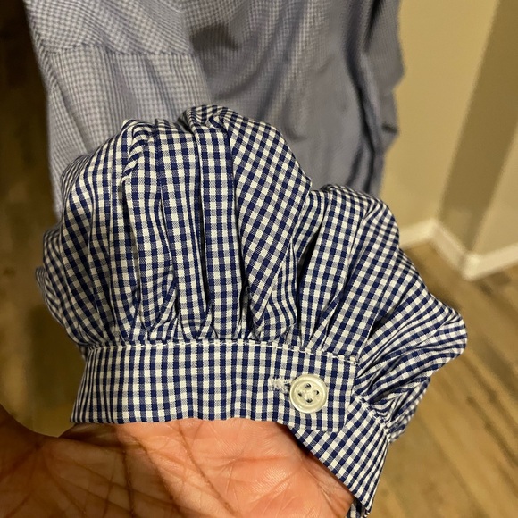 Banana Republic Blue Gingham Shirt with Sash - Picture 11 of 11